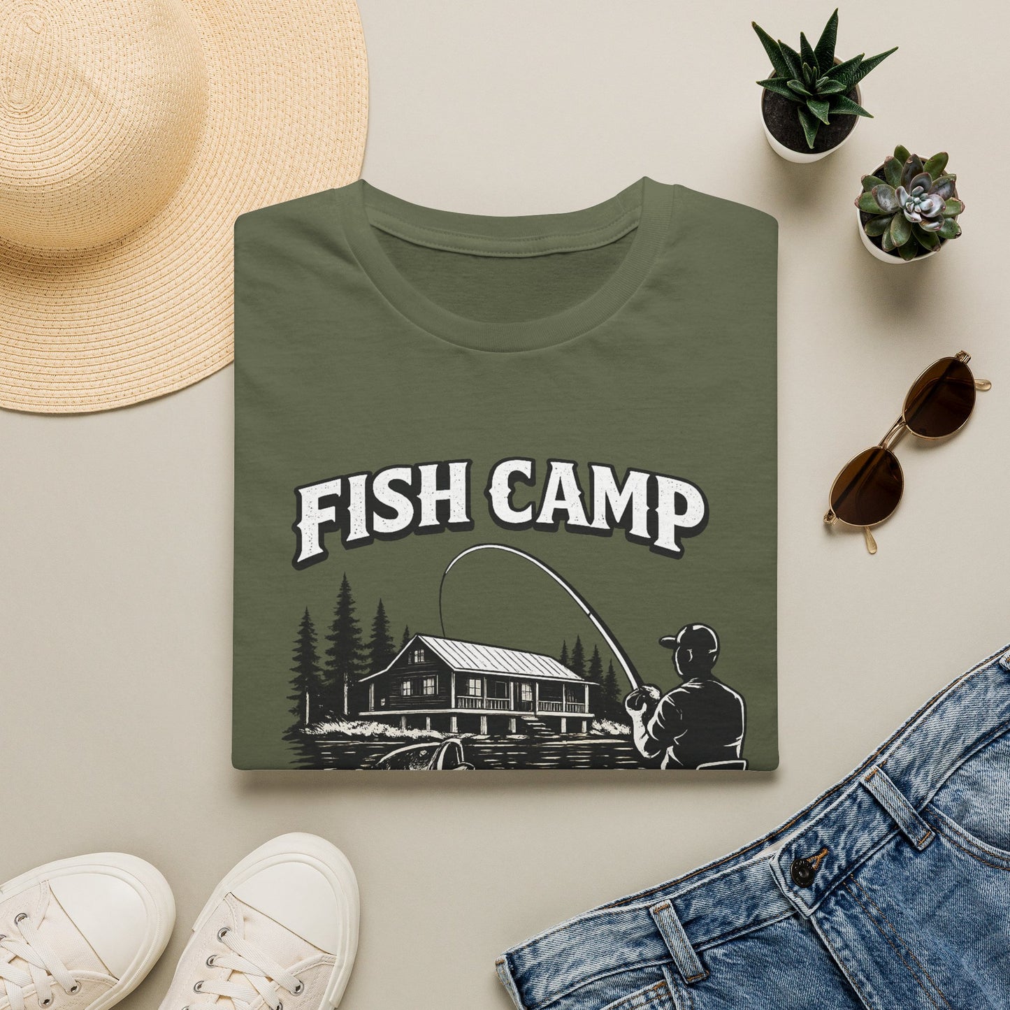 Fish Camp T-Shirt — Support The Fish Camp House Build.