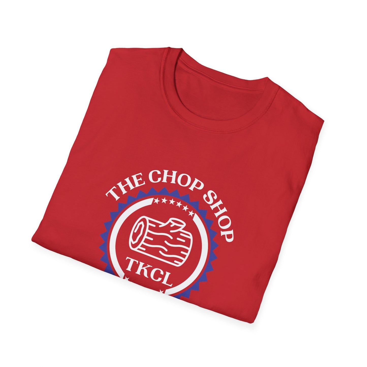 Red, White and Blue Chop Shop Unisex Softstyle T-Shirt