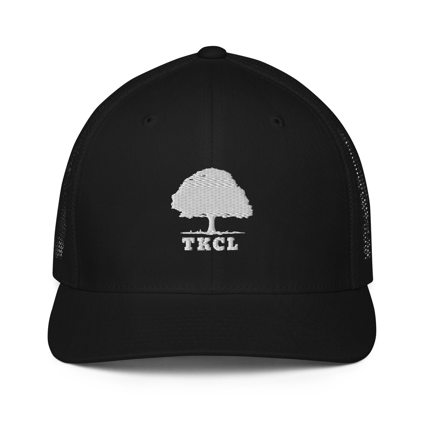 Closed-back trucker cap one size fits most, tree logo.