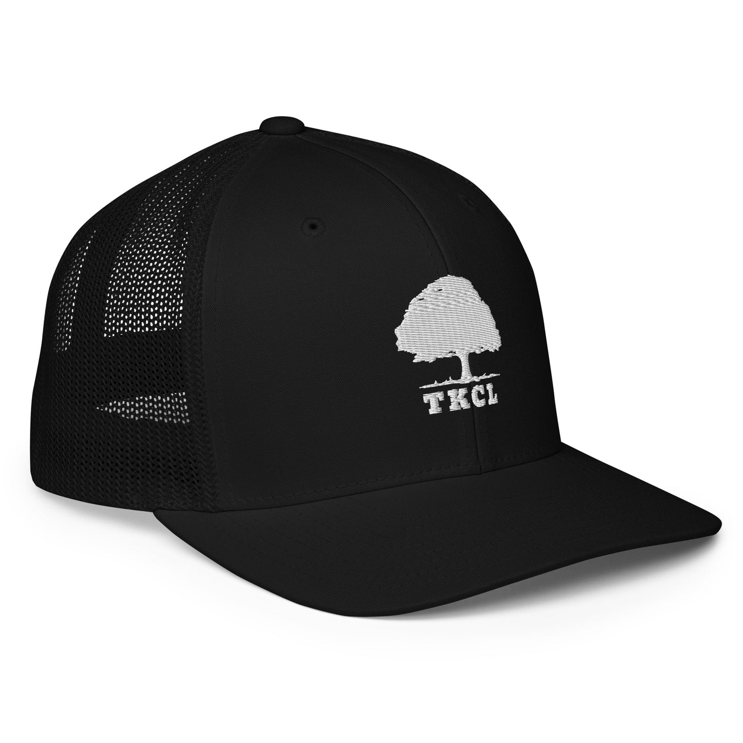 Closed-back trucker cap one size fits most, tree logo.