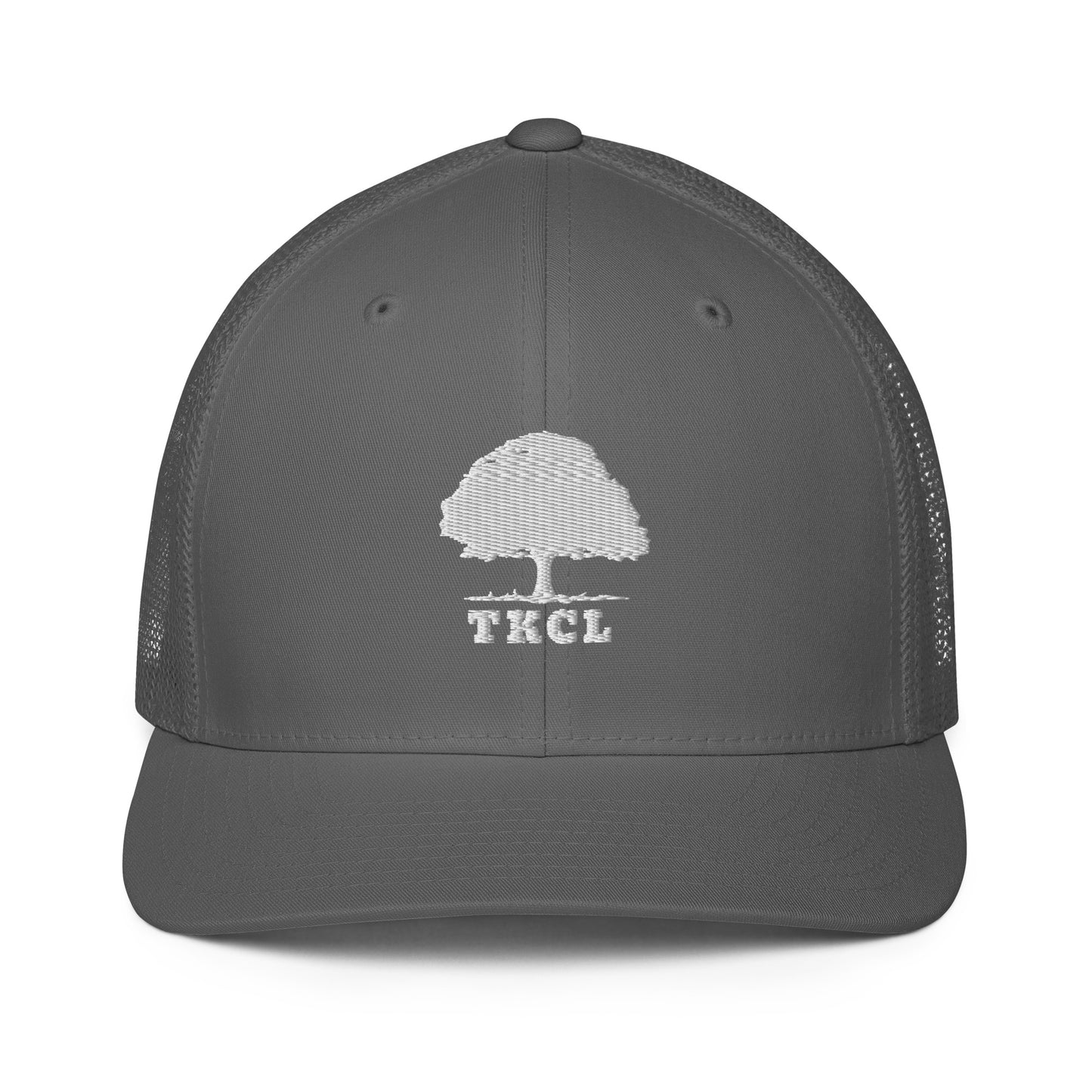 Closed-back trucker cap one size fits most, tree logo.