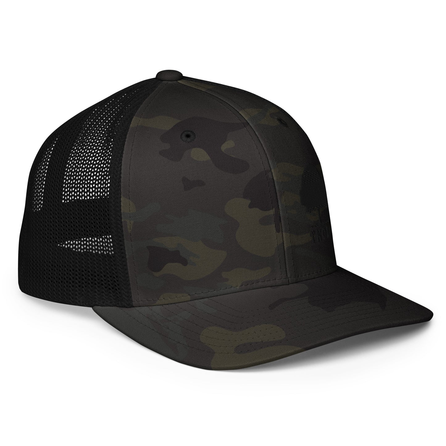 Closed-back trucker cap one size fits most