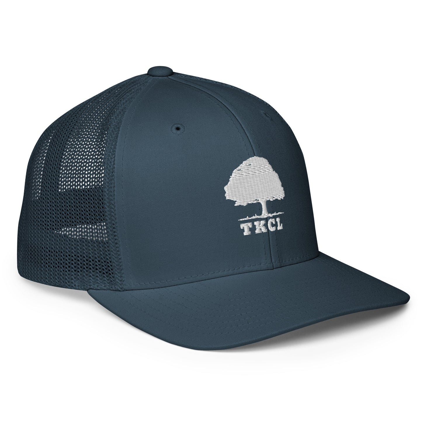 Closed-back trucker cap one size fits most, tree logo.