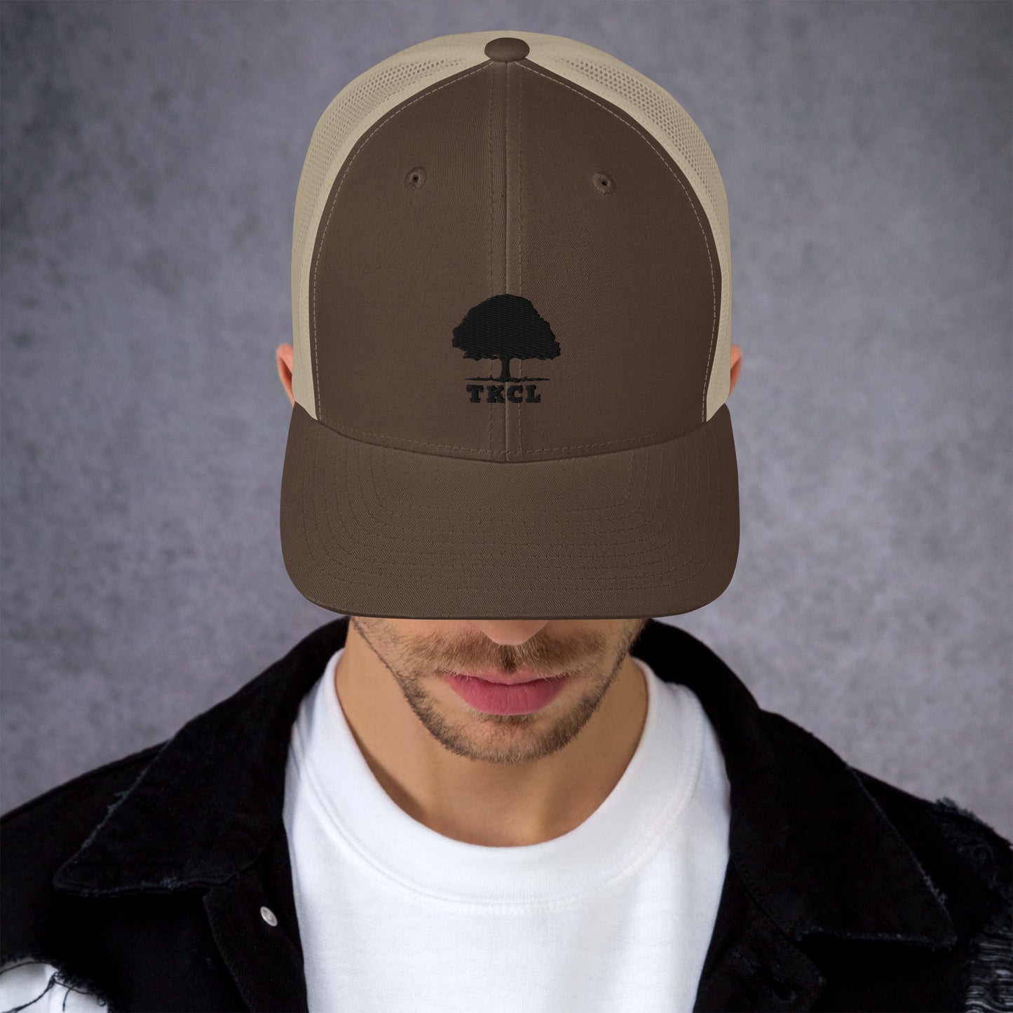 Trucker Cap with tree logo and TKCL wording.