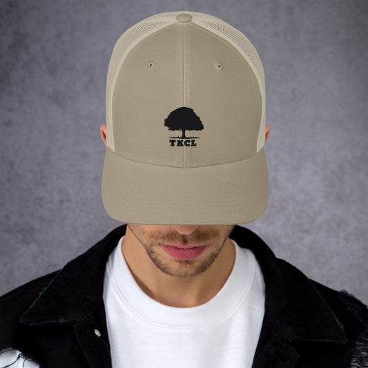 Trucker Cap with tree logo and TKCL wording.