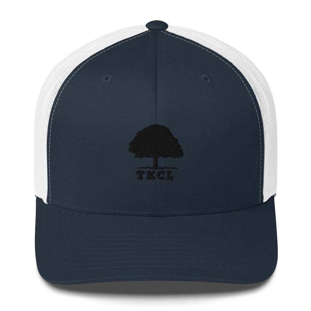 Trucker Cap with tree logo and TKCL wording.